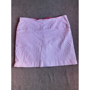 S.C. & CO. Pink‎ White Geometric Skort XL Active Golf Tennis Skirt with Shorts